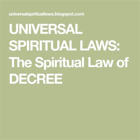 Let heaven hear your words. . The spiritual law of decree by joann